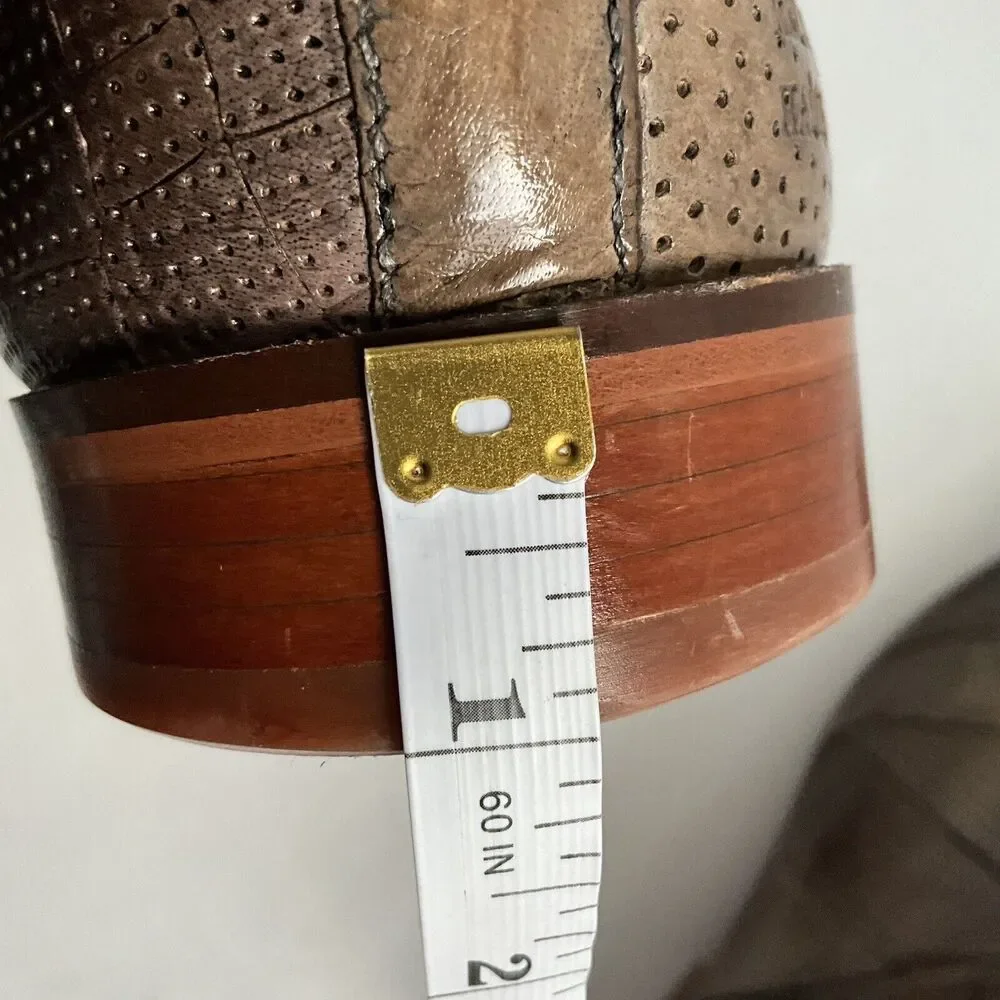 Melvin & Hamilton Leather Patchwork Point-toe Oxfords Brown Men 46